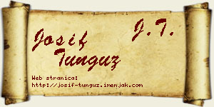 Josif Tunguz vizit kartica